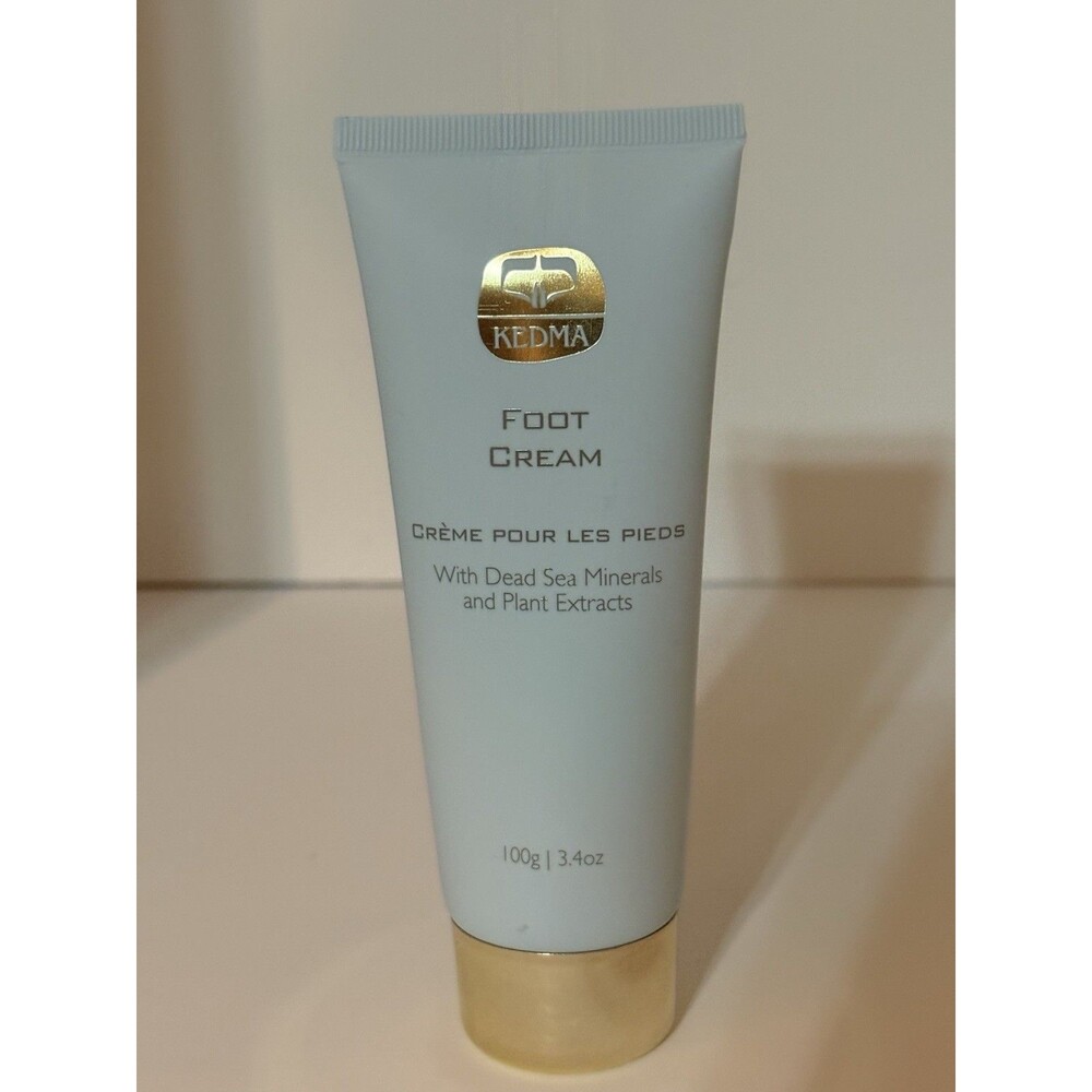 Kedma Foot Cream 100g 3.4oz Dead Sea Minerals Aloe Olive Oil Plant Extracts